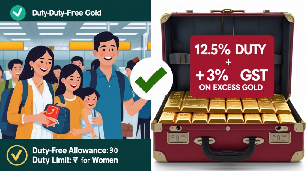 Custom Duty Calculation for Gold from Dubai to India